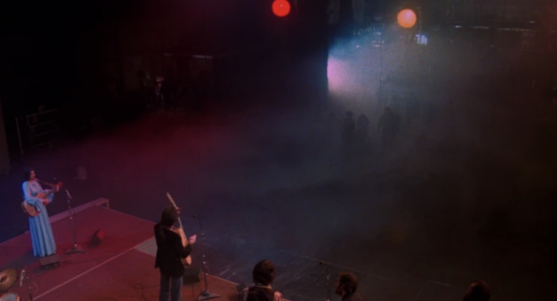 Rehearsal before the crowd came in